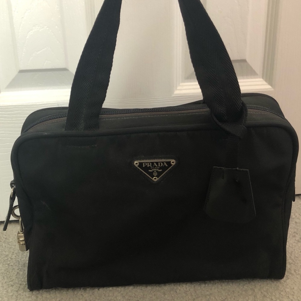 Authentic Vintage Black Prada Nylon Hand Bag